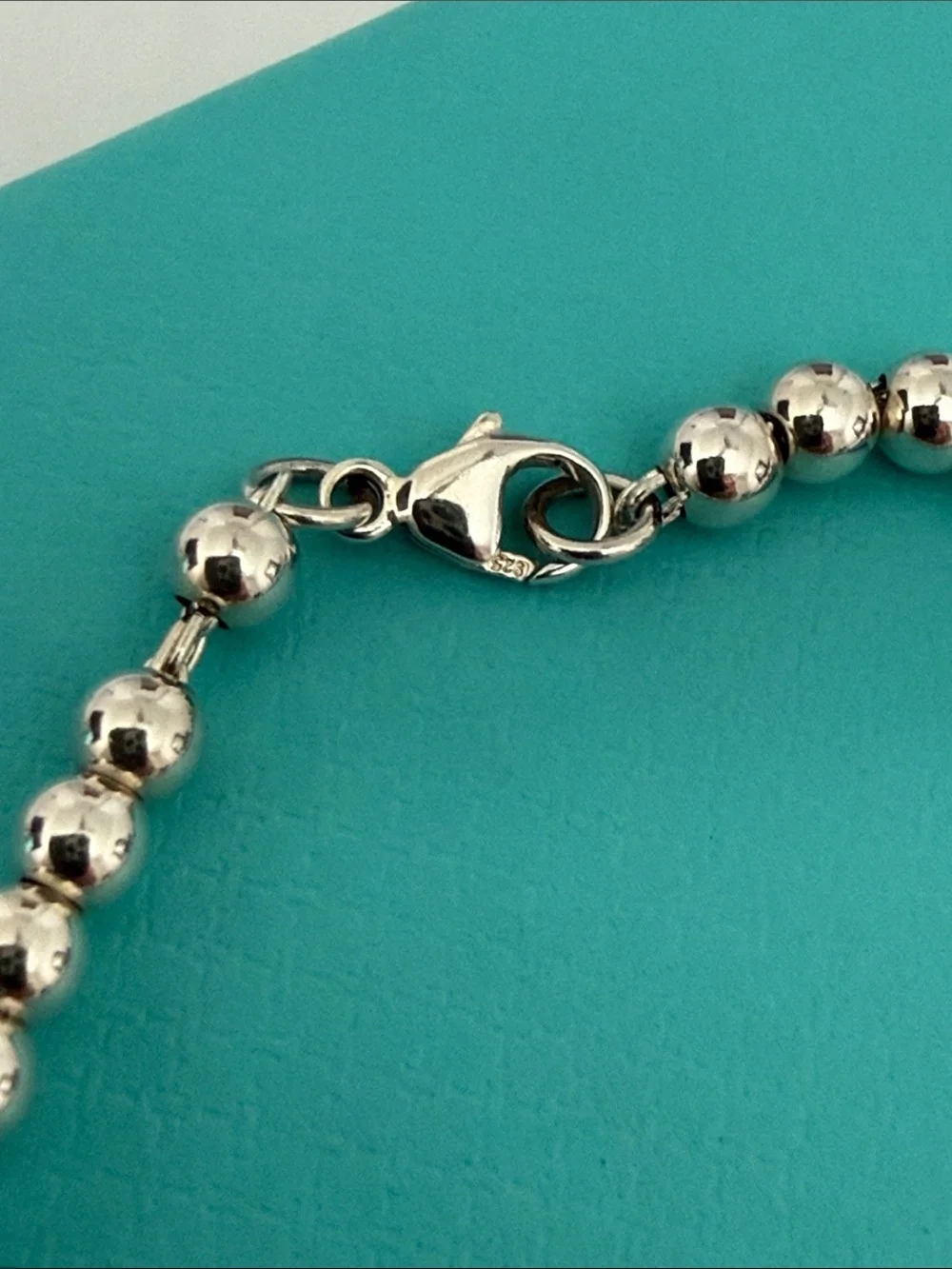 Tiffany & Co. 4mm Beaded Bracelet with PRTT Mini Heart Pen